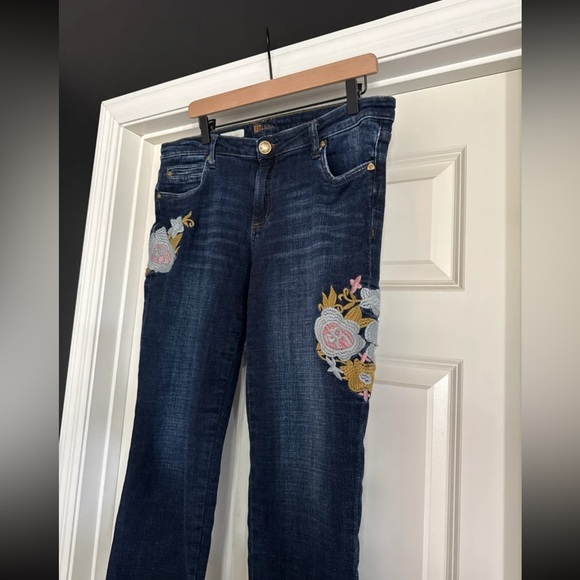 Kut from the Kloth Catherine Embroidered Boyfriend Jeans 
size 12 - Picture 3 of 12